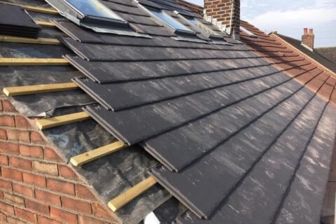 Slate roof restoration