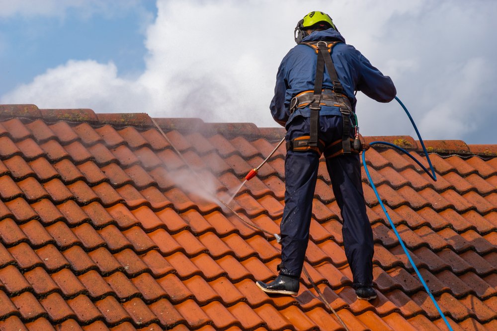 Roof cleaning and sealing